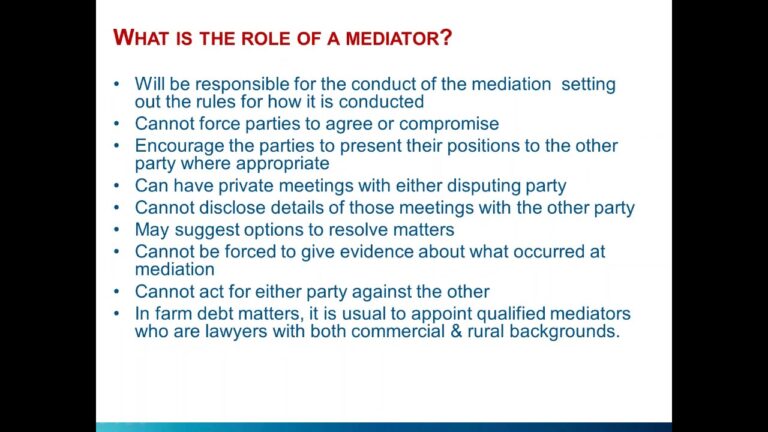 Strengthen your role in farm debt mediation