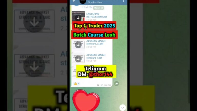 💢❤️‍🔥TopG Traders 2025 Batch Course Leaked | TopG Trader |🤩@Topgtraders05 #topgtraders #trading