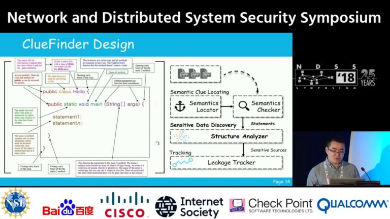 NDSS2018  – Semantics-Driven, Learning-Based Privacy Discovery in Mobile Apps