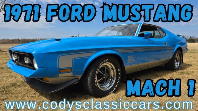 1971 Ford Mustang Mach 1 – 351cid/290hp – 4spd – 33k Miles – One Family Survivor – Docs Included!