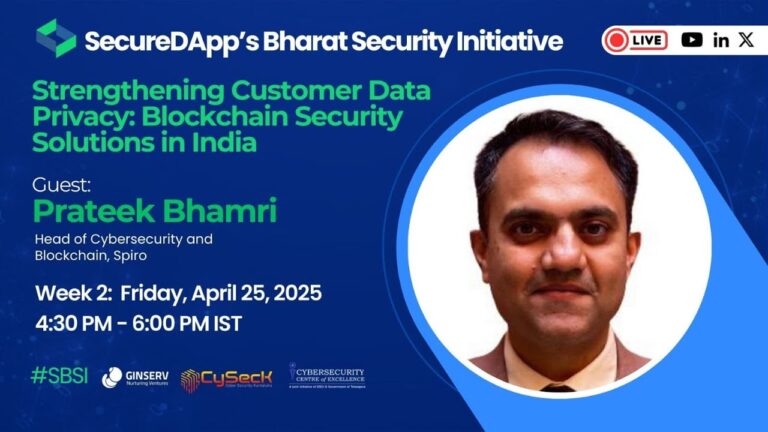 SecureDApp’s Bharat Security_Strengthening Customer Data Privacy: Blockchain Security Solutions