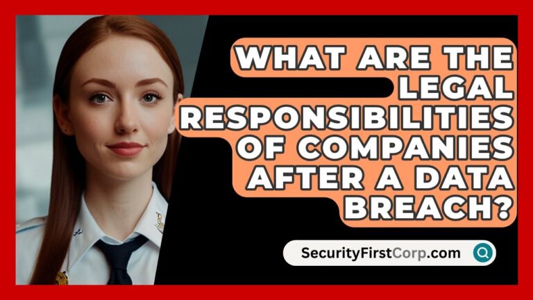 What Are The Legal Responsibilities Of Companies After A Data Breach? – SecurityFirstCorp.com
