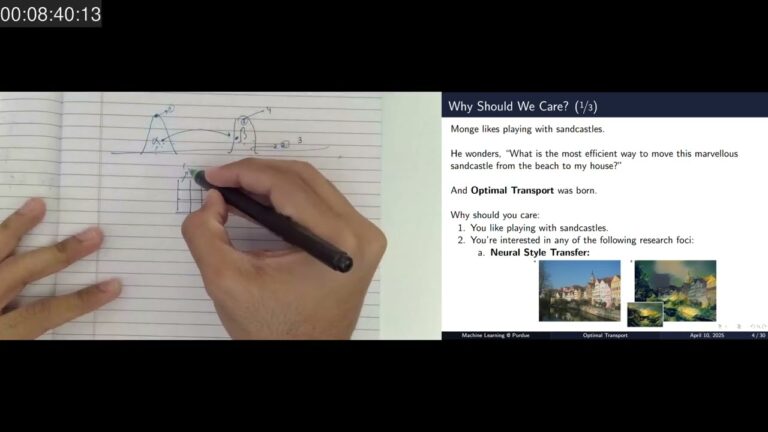 Optimal Transport, Part 1 | ML@P Reading Group | Jinen Setpal