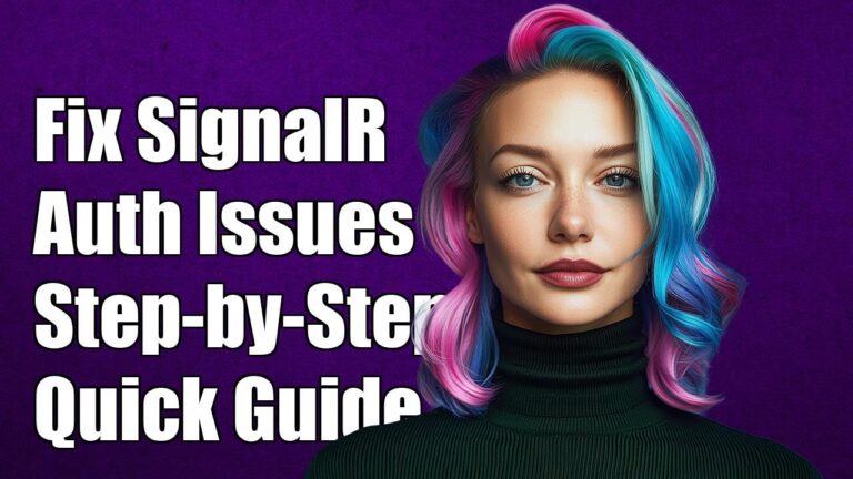 Fixing SignalR Issues with Windows Integrated Authentication: A Step-by-Step Guide