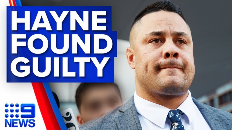 Jarryd Hayne found guilty of sexual assault after third trial | 9 News Australia