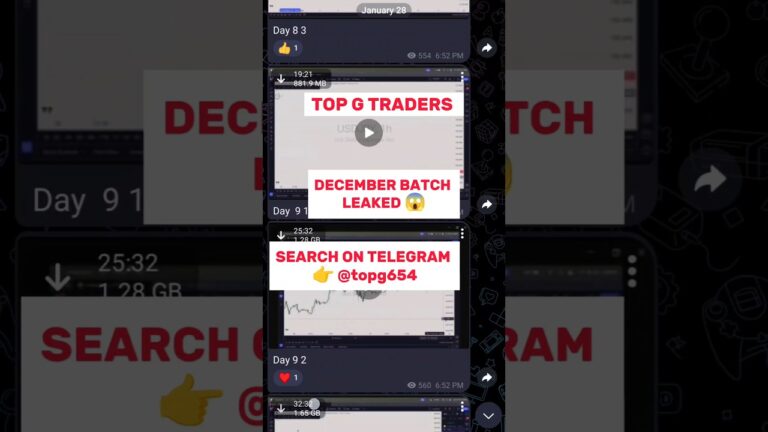 Top G Traders – Leak Course 😱 | Paid Course LEAK | Search on Telegram 👉@topg654 | #shorts #forex