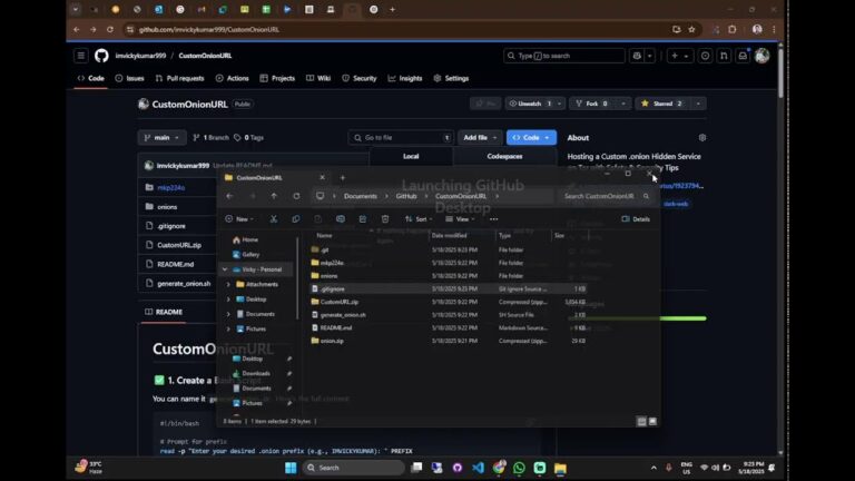 Creating a Custom Tor .onion URL with mkp224o | IMVICKY Vanity Address Generation (Live Demo)