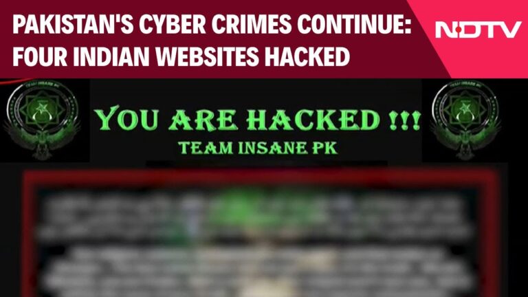 Cyber Crime News | Pakistan’s Cyber Crimes Continue: Four Indian Websites Hacked