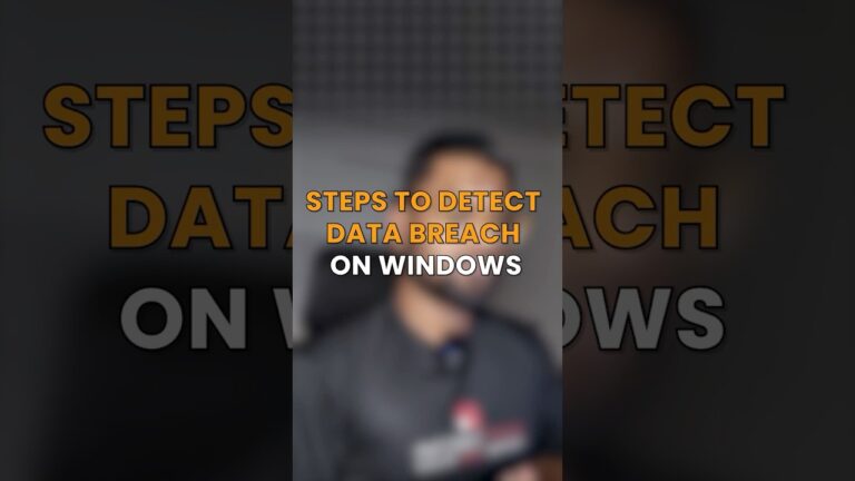 How to Detect a Data Breach on Windows in 60 Seconds!