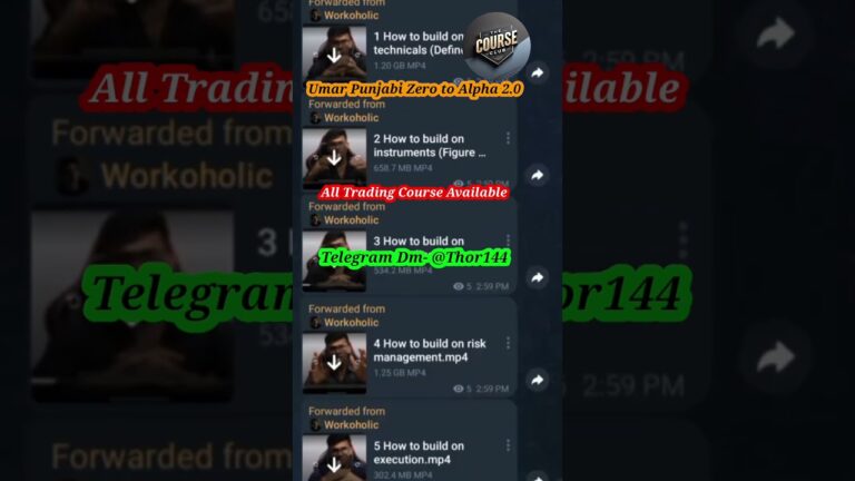💢🤞Zero To Alpha 2.0 Full Course Leaked 2025  | Umar Punjabi |🤩#umarpunjabi #trading #forex
