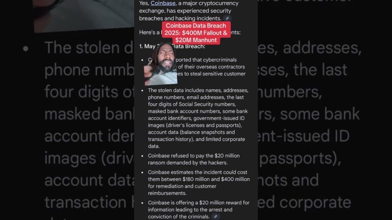 Coinbase Data Breach 2025 #Coinbase #CryptoHack #DataBreach #CyberSecurity #cryptonews