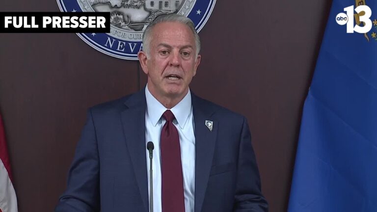 [FULL PRESSER] Gov. Lombardo, state leaders address ongoing response to Nevada cyberattack
