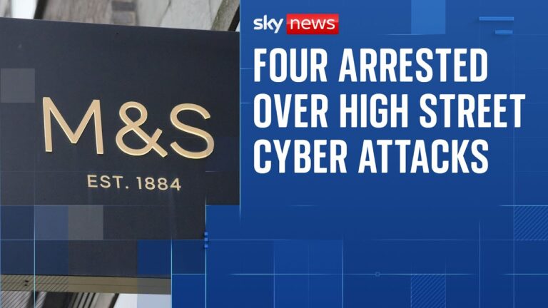 Woman and three teens arrested over high street cyber attacks