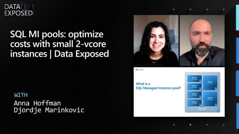 SQL MI pools: optimize costs with small 2-vcore instances | Data Exposed