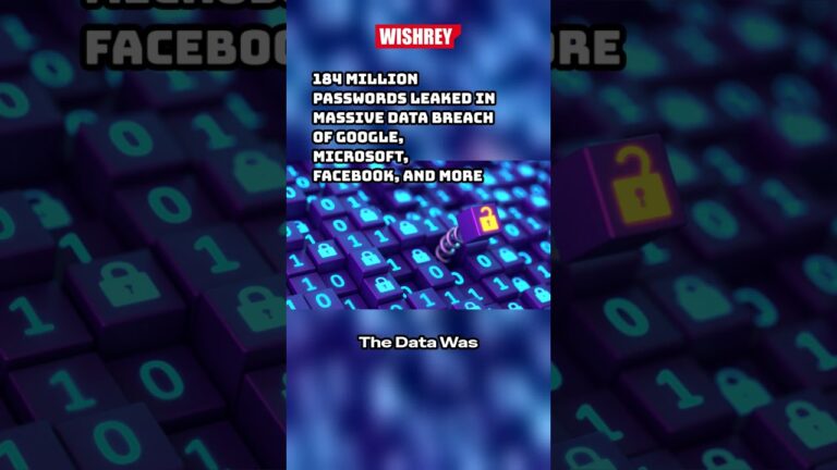 Massive Data Breach: 184 Million Accounts Exposed! #shorts #databreach