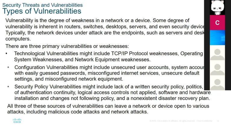 CCNAv7 – Buổi 10: [ITN] Module 16, 17: Network Security Fundamentals, Build a small network | PTIT