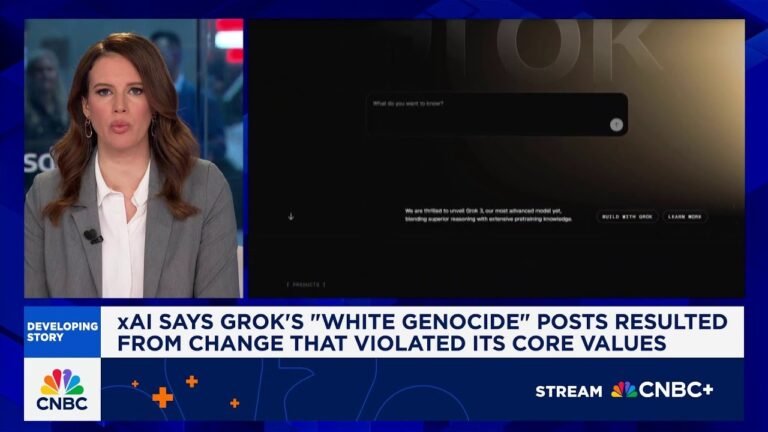 xAI says Grok’s ‘white genocide’ posts resulted form change that violated its core values