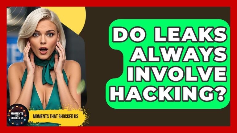 Do Leaks Always Involve Hacking? – Moments That Shocked Us