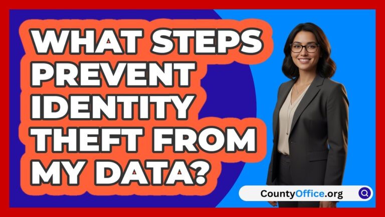What Steps Prevent Identity Theft From My Data?