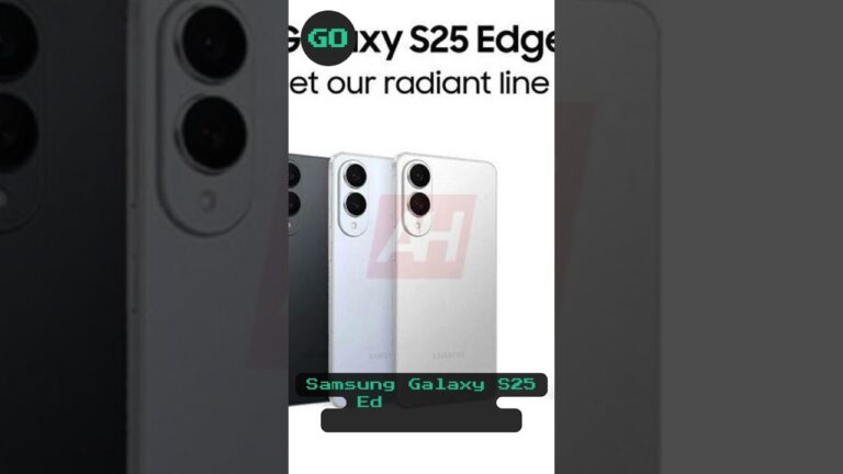 Samsung Galaxy S25 Edge promo materials leak