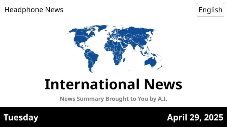 April 29, 2025 Tuesday (World)