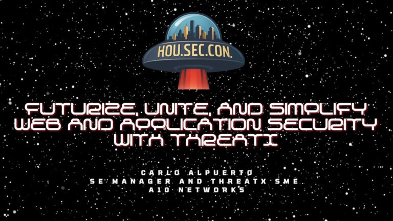 Futurize, Unite, and Simplify Web and Application Security with ThreatX – Carlo Alpuerto