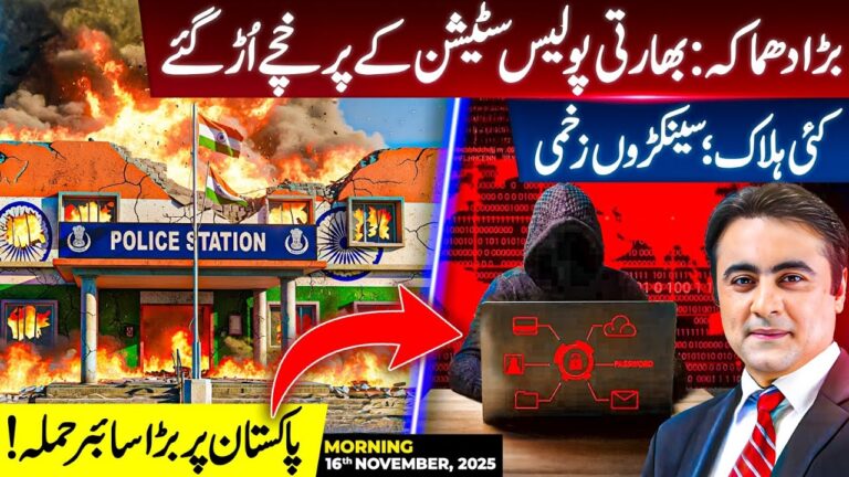 Big explosion: Indian Police Station BLOWN AWAY |  Major CYBER Attack on Pakistan | Mansoor Ali Khan
