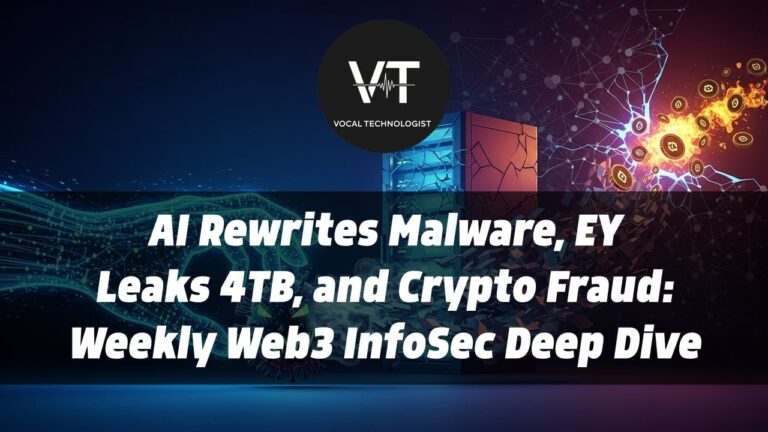 AI Rewrites Malware, EY Leaks 4TB, and Crypto Fraud: Weekly Web3 InfoSec Deep Dive