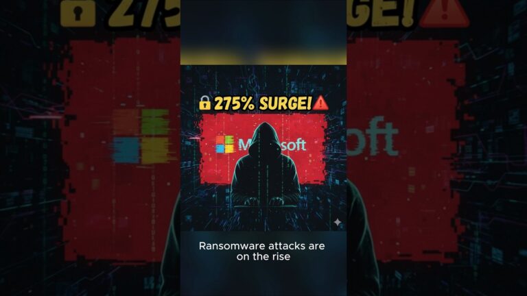 🚨 Microsoft Hit by 275% Surge in Ransomware Attacks!  #cyberbytenewz #cybersecurity #cyberattack