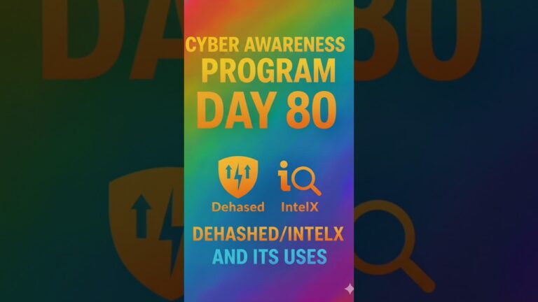 Day 80 | Dehashed #cybersecurity #ethicalhacking #ai #artificialintelligence #chatgpt #gemini