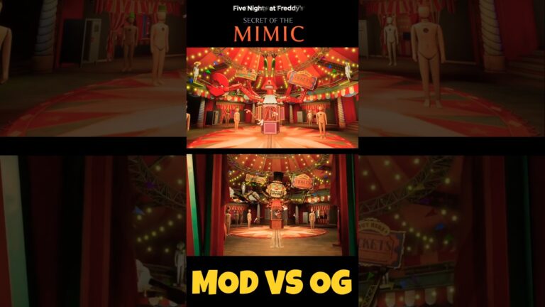 FNAF Secret of the Mimic Original vs Mod