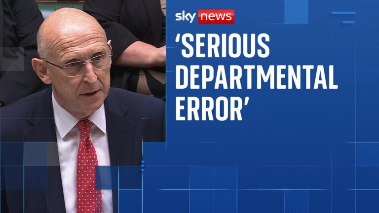 Defence secretary speaks after MoD data breach revealed