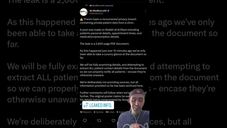 UK Cannabis Clinic HUGE data breach!