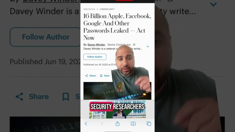 Massive Data Breach #cybersecurity #cybercrime #cybernews #businessnews #passwordreset #lifelessons