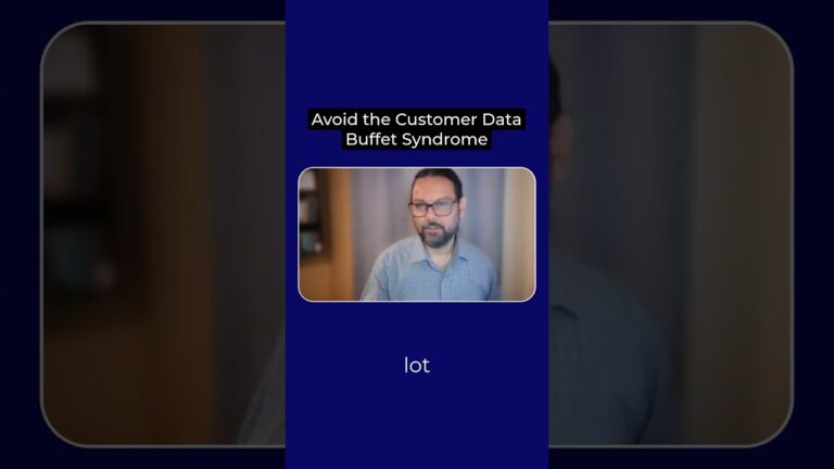 STOP Treating your Customer Data like a buffet