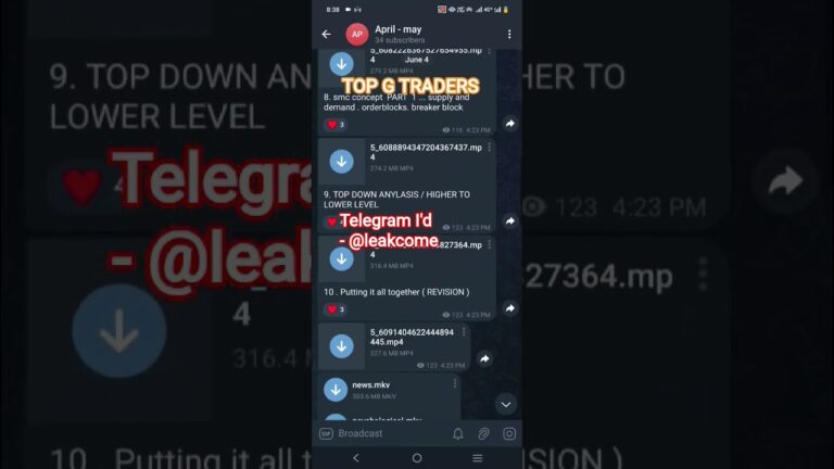 Top G Traders – Course LEAKED 😱 || Telegram I’d 👉 @leakcome
