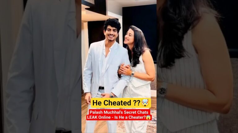 Palash Muchhal’s Secret Chats LEAK Online-Is He a Cheater?🤯😱 #shorts #smritimandhana #palashmuchhal