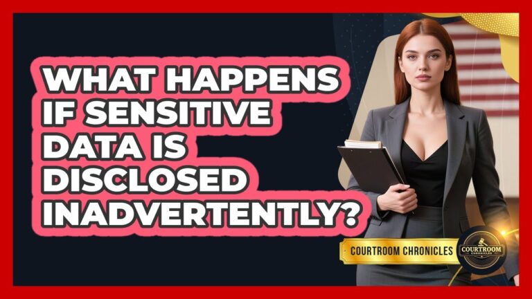 What Happens If Sensitive Data Is Disclosed Inadvertently? – Courtroom Chronicles