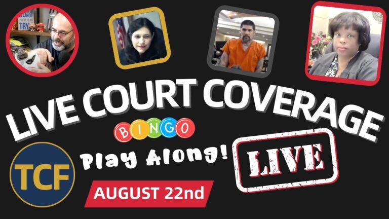 Court TV Coverage: Live Court Hearings – Aug 22 (The Courtroom Files)