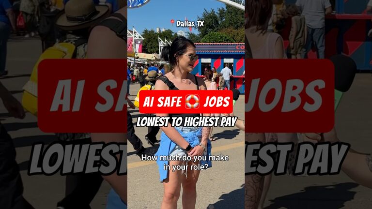 These are the safest jobs from AI automation, ranked from lowest to highest pay! #paytransparency