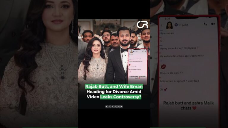Rajab Butt & Eman’s Shocking Divorce? | Leaked Chats with Zahra Malik Spark Online Controversy