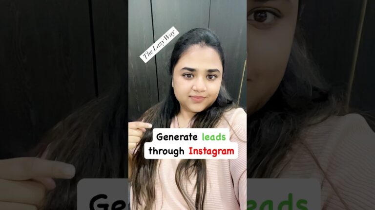 How to generate leads for free | #leadgeneration #bitzdigitech #leads #digitalmarketing #instagram