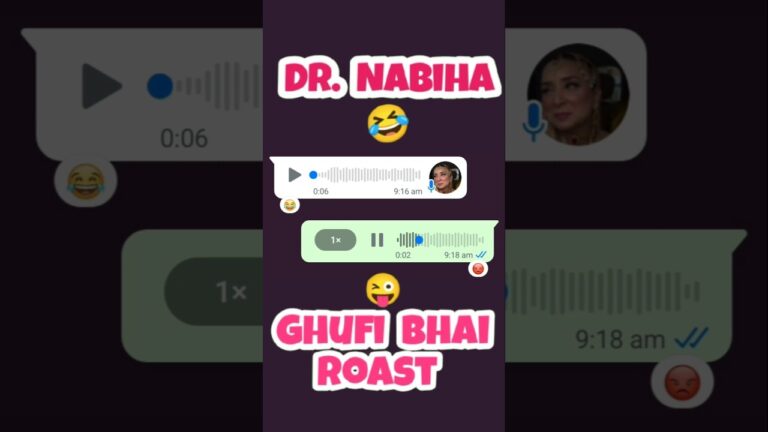 Dr.Nabiha Nikah Secret chat leak 🤣😂