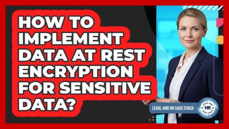 How To Implement Data At Rest Encryption For Sensitive Data?