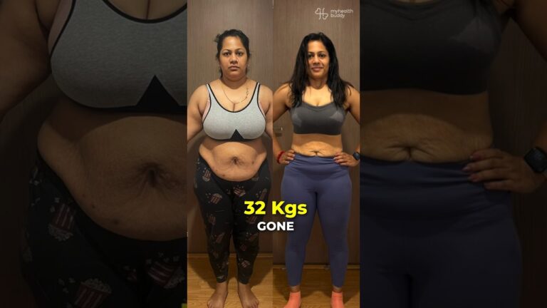 32 kgs weight loss and Belly fat and face fat gone  – Thyroid and Cholesterol back to normal!