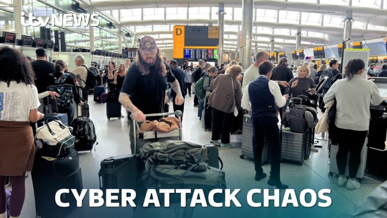 Cyber attack on major European airports causes flight delays and cancellations | ITV News