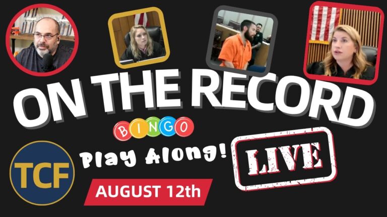 LIVE Court Hearings — Aug 12 (TCF): Judge Boyd, Simpson, Middleton, McNally, Stevens, West + Others