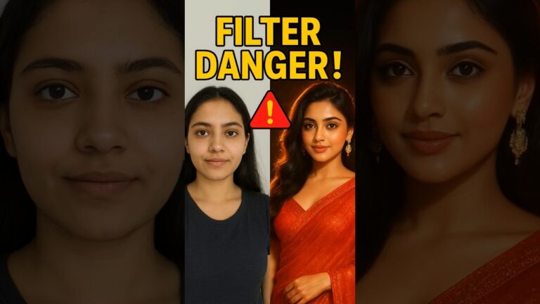 AI Saree Filter Exposed: Privacy Warning! #shorts