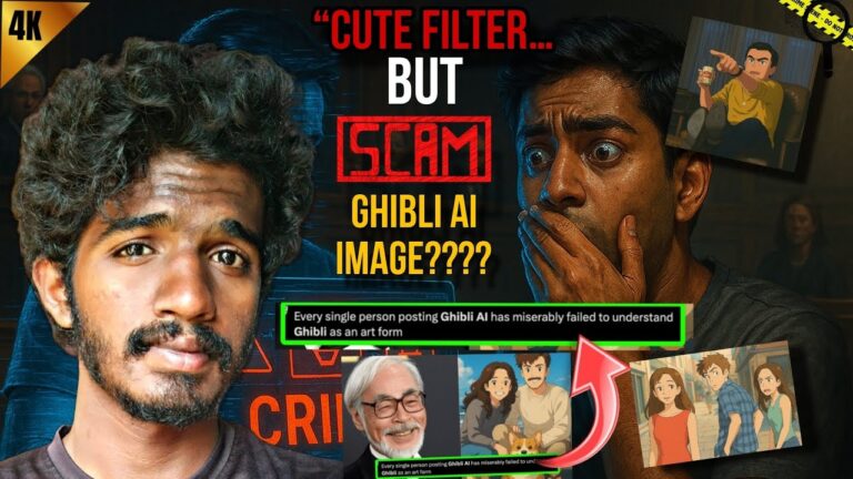 “Ghibli AI Filter – Cute Filter… But SCAM! | Face Data Theft Exposed (Telugu)” JUST 3mins-తెలుగు