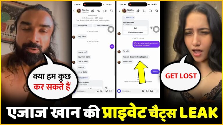 Delhi Fitness Influencer Varsha Leaked Ajaz Khan’s Private Chats | Full Controversy